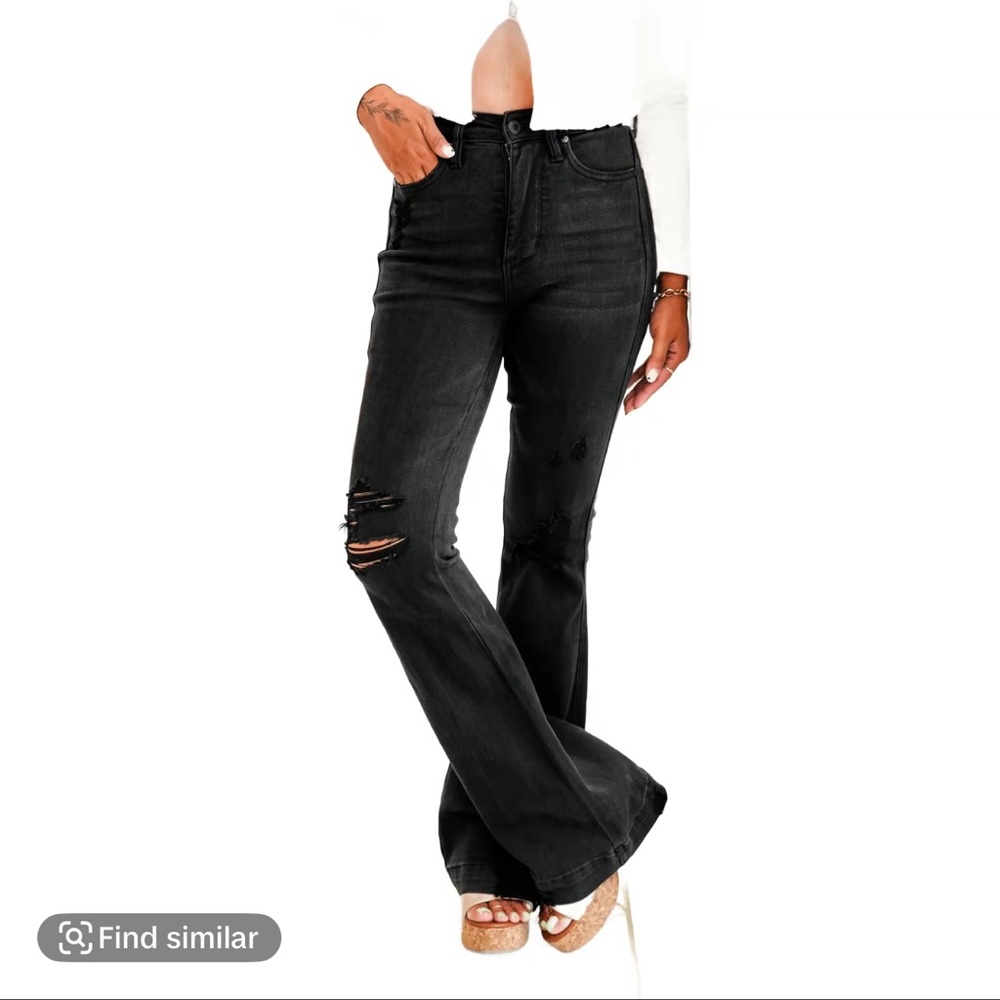 Judy Blue Black Flare Jeans